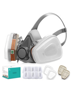 Máscara de Gas RANKSING 6200 Reutilizable con Filtros
