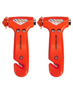 Martillo de Seguridad MOTORBUDDY 2 Paquetes Cortador Cinturón