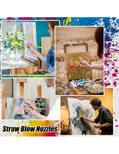 Juego de 4 Boquillas de Acero Inoxidable MYRIONT para Pintura