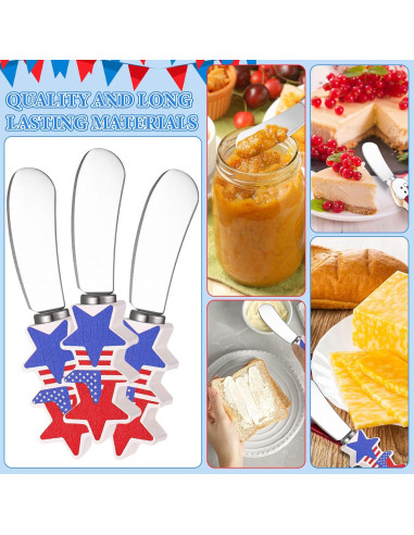 Set de 10 Cuchillos para Untar Queso Sieral - Acero Inoxidable