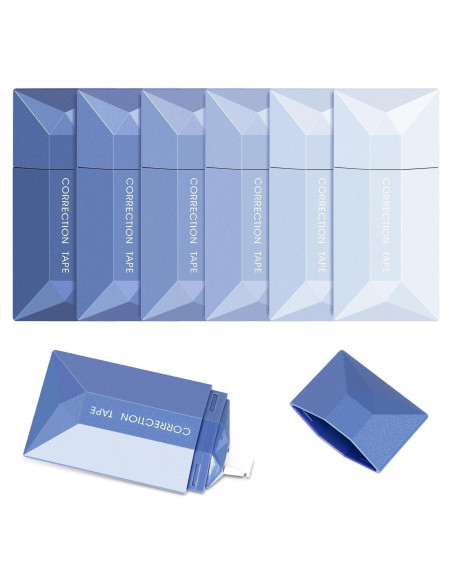 Cinta Correctora Blanca DANRONG - Paquete de 6 Cintas 6m