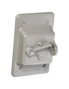 Cubierta Vertical a Prueba de Clima BELL PTC100GY Gris 1-Gang