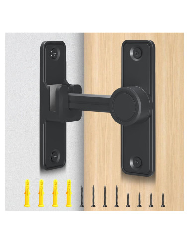 Cerradura de Puerta Sin Llave XOOL 90/180 Grados Zinc Negro