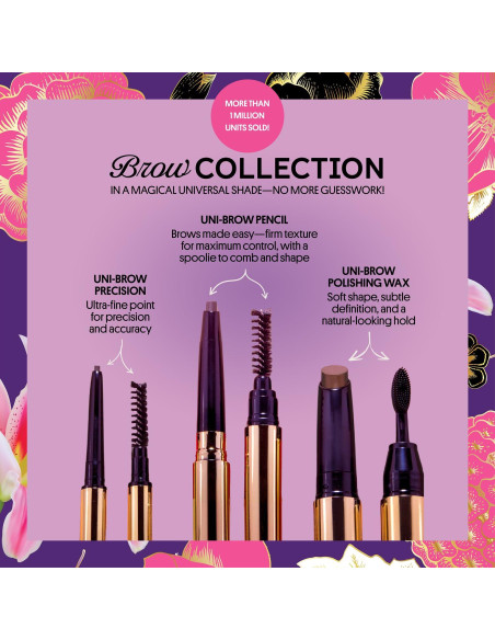 Lápiz de Cejas Winky Lux Uni Brow Doble Lado Impermeable