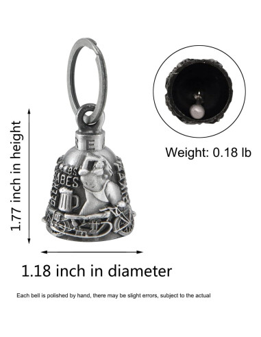 Campana de Motocicleta GARGOYLE BELLS 3 cm Colorida con Soporte