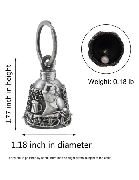 Campana de Motocicleta GARGOYLE BELLS 3 cm Colorida con Soporte