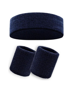 Conjunto de Banda para la Cabeza y Muñequera OKYESFLY Negro