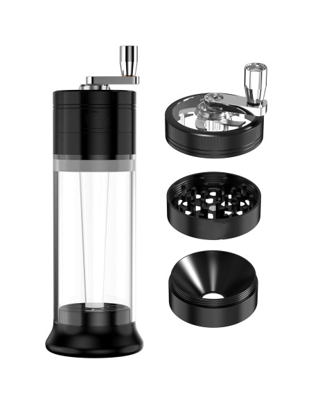 Molino de Especias 3 en 1 PLAMAKER Negro - Molienda y Almacenamiento