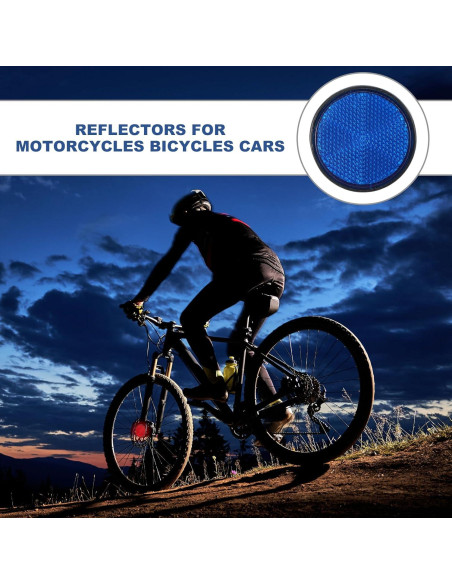 Reflectores Traseros PATIKIL 10 Pcs Azul Plástico 6 cm Reflectores Traseros PATIKIL 10 Pcs Azul Plástico 6 cm