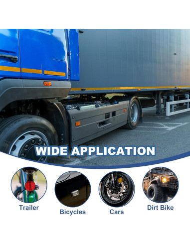 Reflectores Traseros PATIKIL 10 Pcs Azul Plástico 6 cm