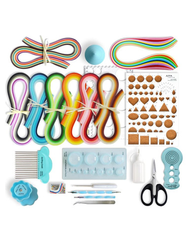 Kit de Quilling de Papel JUYA QK13 con 960 Tiras y Herramientas