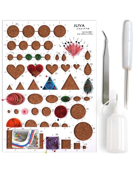 Kit de Quilling de Papel JUYA QK13 con 960 Tiras y Herramientas