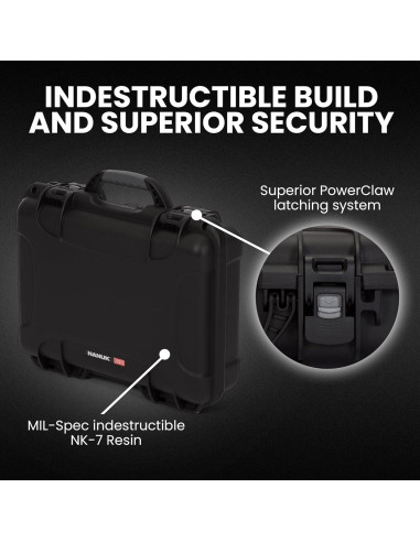 Funda Dura NANUK 910 Negra IP67 Impermeable y Resistente