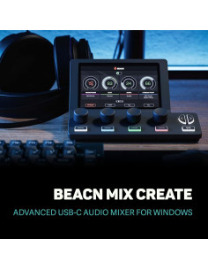 BEACN Mix Create Mezclador de Audio USB C para PC y Mac 2