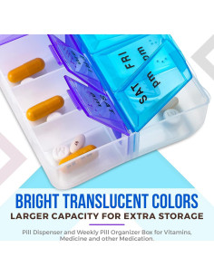 Organizador Semanal de Pastillas MEDca MPS, 14 Compartimentos 2