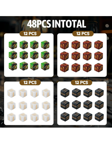 48 Dados Contadores MTG Ravonixis - Palabras Clave y Vida