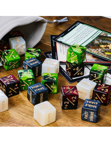 48 Dados Contadores MTG Ravonixis - Palabras Clave y Vida