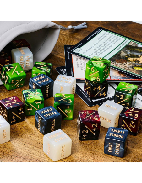 48 Dados Contadores MTG Ravonixis - Palabras Clave y Vida