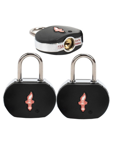 Candados de Equipaje TSA iGuruTr - Paquete de 3, Latón y ABS
