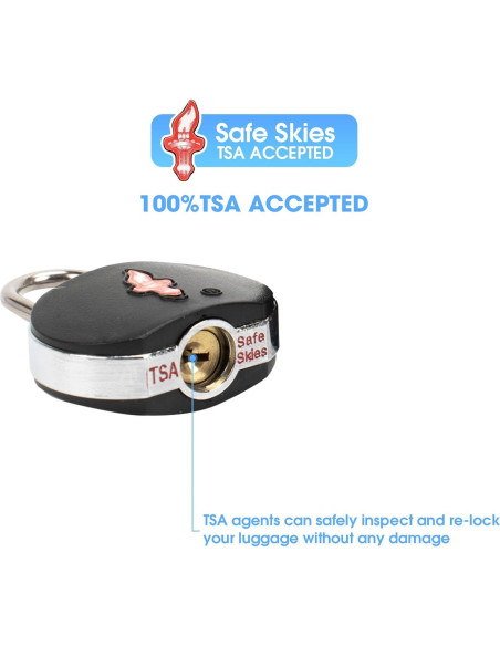 Candados de Equipaje TSA iGuruTr - Paquete de 3, Latón y ABS