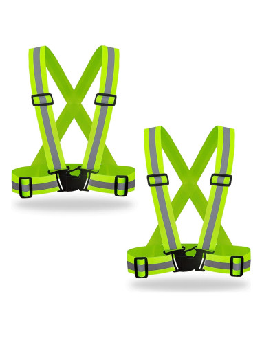 Chalecos de Seguridad DUSKCOVE 2 Pzs Amarillo Reflectante