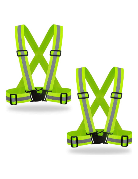 Chalecos de Seguridad DUSKCOVE 2 Pzs Amarillo Reflectante