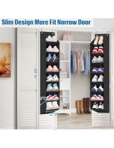 Organizador de Zapatos Colgante SLEEPING LAMB 2 Paquetes 16 Bolsillos 2