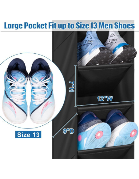 Organizador de Zapatos Colgante SLEEPING LAMB 2 Paquetes 16 Bolsillos