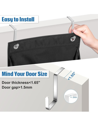 Organizador de Zapatos Colgante SLEEPING LAMB 2 Paquetes 16 Bolsillos