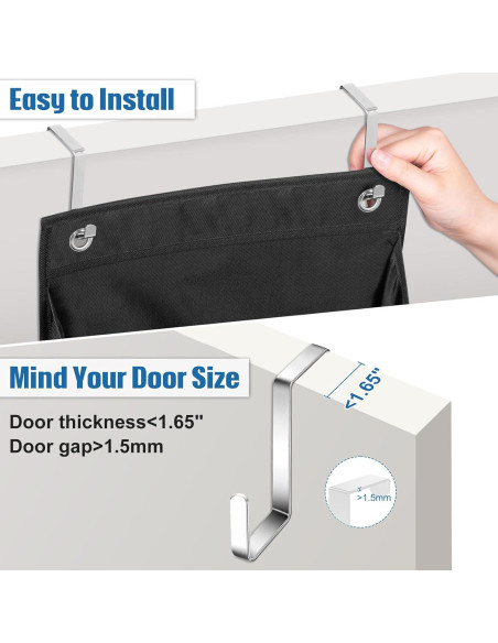 Organizador de Zapatos Colgante SLEEPING LAMB 2 Paquetes 16 Bolsillos