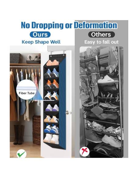 Organizador de Zapatos Colgante SLEEPING LAMB 2 Paquetes 16 Bolsillos