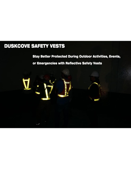 Chalecos de Seguridad DUSKCOVE 2 Pzs Amarillo Reflectante