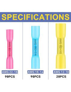 Kit de Crimpado Haisstronica con 200 Conectores Termorretráctiles 2