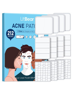Parches para Granos LitBear - 212 Parches Hidrocoloide