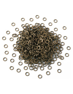 Anillos de Salto Cerrados Craftdady 500Pcs 7mm Bronce Antiguo