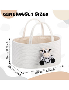 Organizador de Pañales de Vaca FoldTier 36x23x17 cm 2