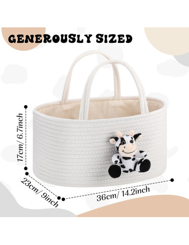 Organizador de Pañales de Vaca FoldTier 36x23x17 cm