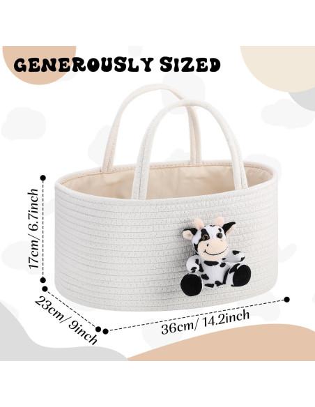 Organizador de Pañales de Vaca FoldTier 36x23x17 cm