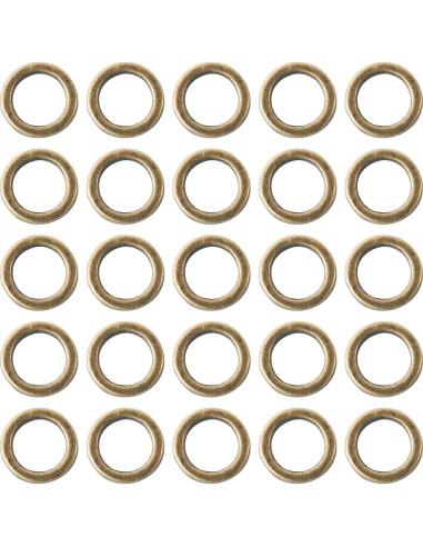Anillos de Salto Cerrados Craftdady 500Pcs 7mm Bronce Antiguo