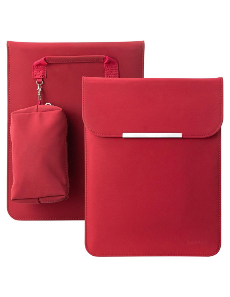 Funda para Laptop 13" Amlanpin PU Impermeable Burdeos