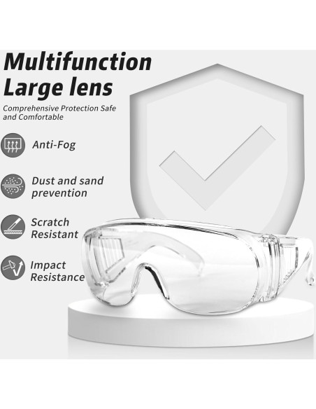 Gafas de Seguridad Salfboy Anti-Niebla ANSI Z87 Claras