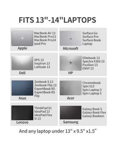 Funda para Laptop 13" Amlanpin PU Impermeable Burdeos