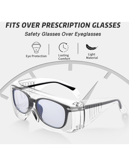 Gafas de Seguridad Salfboy Anti-Niebla ANSI Z87 Claras