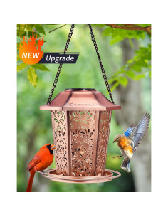 Comedero de Aves Solar DesGully de Metal 1.1 kg Resistente 2