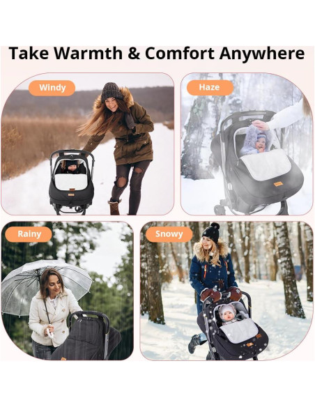 Cubierta de Asiento de Coche para Bebé Bioby Negra Impermeable