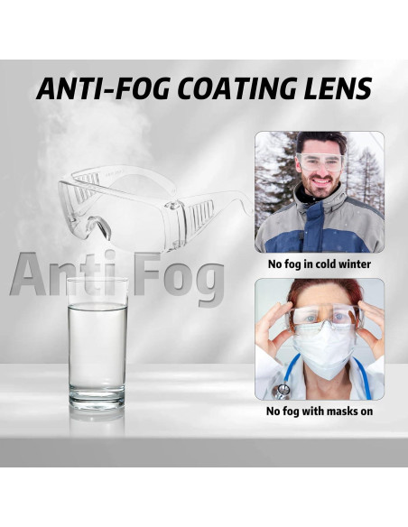 Gafas de Seguridad Salfboy Anti-Niebla ANSI Z87 Claras