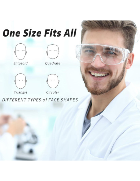 Gafas de Seguridad Salfboy Anti-Niebla ANSI Z87 Claras