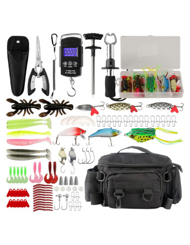 Kit de Herramientas de Pesca Mouhike 113 Piezas con Bolsa