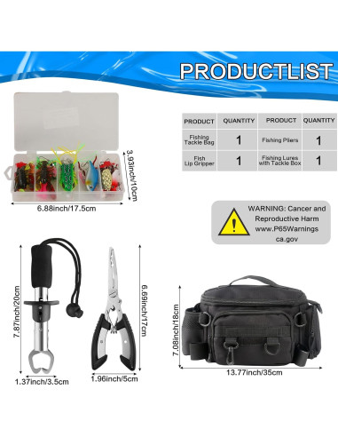 Kit de Herramientas de Pesca Mouhike 113 Piezas con Bolsa