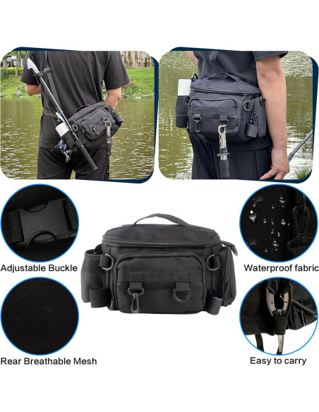 Kit de Herramientas de Pesca Mouhike 113 Piezas con Bolsa